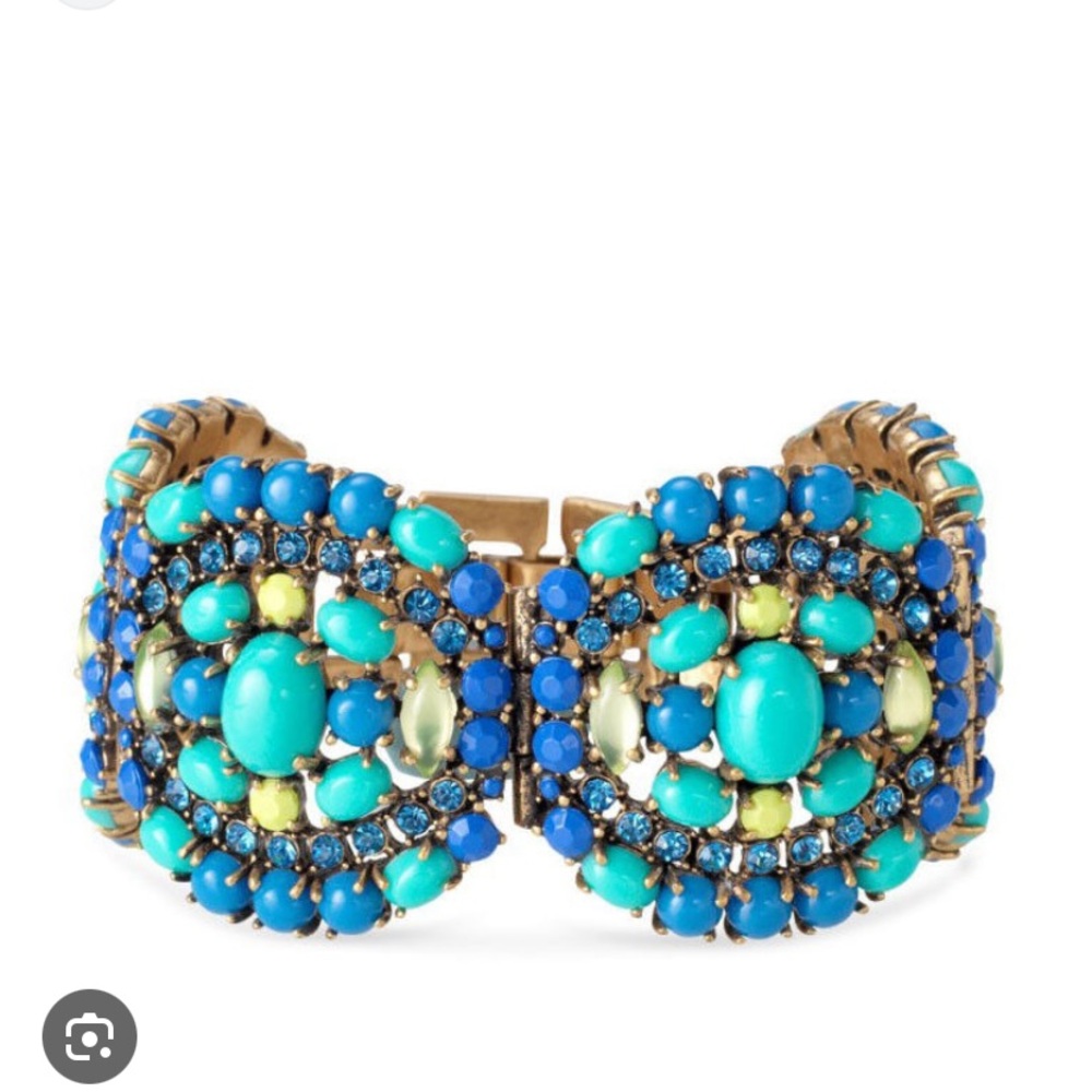 Stella & Dot Sardinia Blue and Gold Bracelet